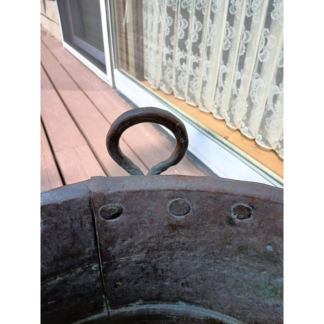 19th Century Large Copper Cooking Vessel/Tub For Sale In Minneapolis - Image 6 of 7