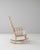 20th Century French Spindle-Back Oak Rocking Chair with Bouclé Cushions For Sale - Image 17 of 18