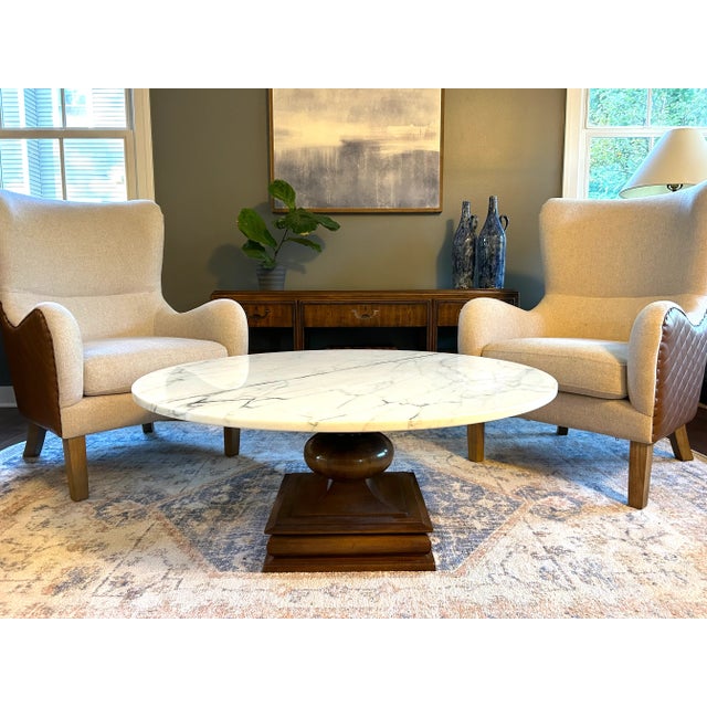 Vintage Mid-Century Stoneware Capri Jugs / Pitchers Coastal Blue Hues- Set of 2 For Sale - Image 10 of 10