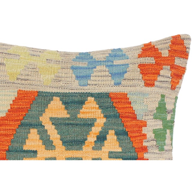Southwestern Turkish Elinore Hand Woven Kilim Throw Pillow For Sale - Image 4 of 5