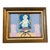 Contemporary Original Judy Henn Interior Painting “Baby Blue” Vintage Frame For Sale