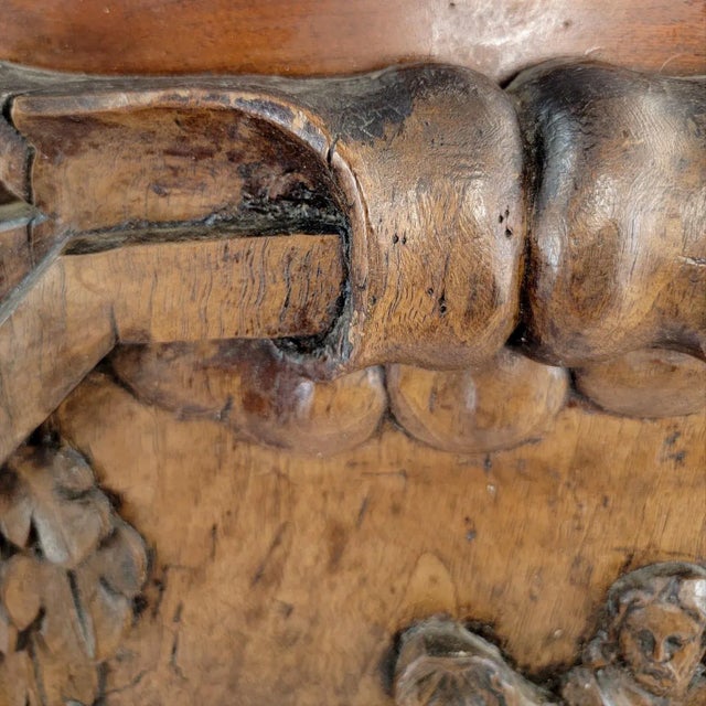 French Baroque Artist, The Baptism of Christ, 1650, Walnut For Sale - Image 9 of 14