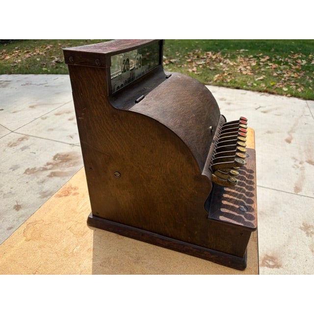 Brown Antique Cash Register From 1922 – National Cash Register Co For Sale - Image 8 of 13
