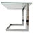 Vintage Postmodern Glass Side Table in Chrome from Gebra, Germany, 1980s For Sale - Image 6 of 6