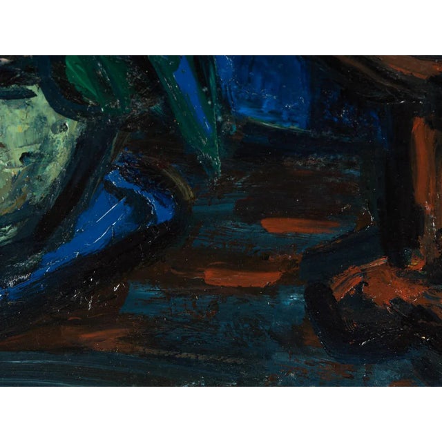 Blue Hour, Oil on Hardboard, Framed For Sale - Image 6 of 12