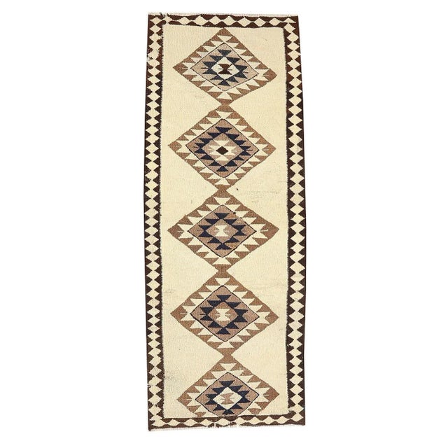 Textile Vintage Kilim Runner For Sale - Image 7 of 7