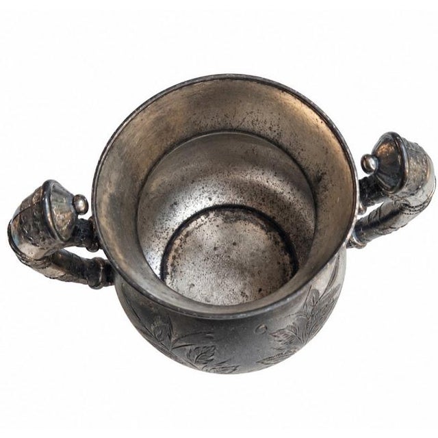 Silver Antique Victorian Silverplate Tea Set - 4 Pieces For Sale - Image 8 of 10