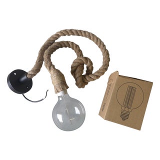 Industrial Rope Pendant Lamp For Sale