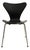 Black 3107 Black Chair by Arne Jacobsen for Fritz Hansen For Sale - Image 8 of 8