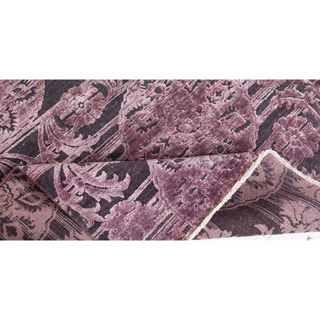 Contemporary Indian Handwoven Silk and Wool Rug by Doris Leslie Blau For Sale - Image 4 of 6