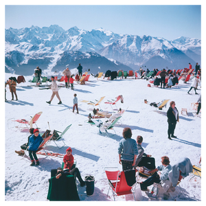 Slim Aarons, Verbier Vacation, Estate Stamped Photographic Print