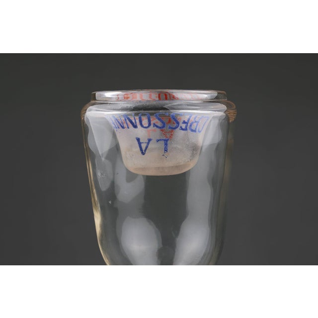 French Absinthe Glass Carafe from La Cressonnée For Sale - Image 4 of 11