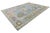 Contemporary Modern Oushak Style Hand-Knotted Wool Area Rug in Sky Blue & Pastel For Sale - Image 12 of 12