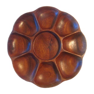 Exotic Wood Serving Platter For Sale