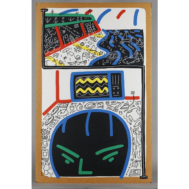 François Boisrond, Large Diptych, 1986, Silkscreen Prints, Set of 2 For Sale - Image 6 of 18