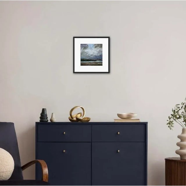 "Stormy Sky Over Dillon Beach" Contemporary Impressionist Style Seascape Oil Painting For Sale - Image 4 of 12