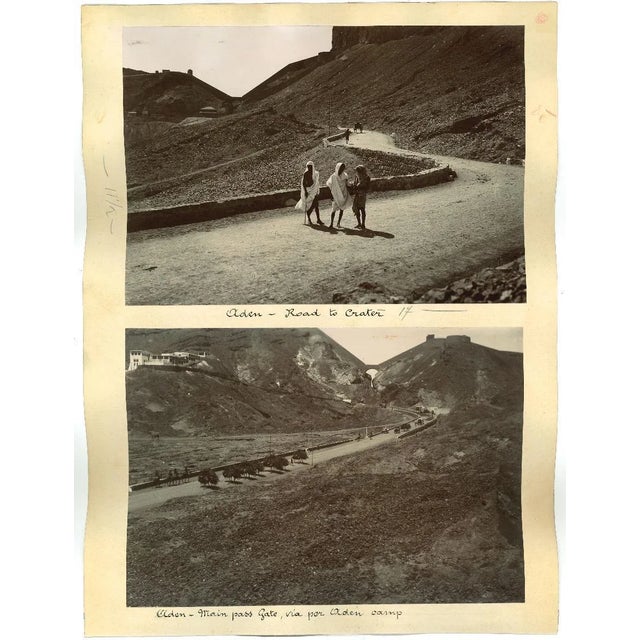 Unknown, Ancient Views of Aden, Original Albumen Print, 1880s/90s For Sale - Image 3 of 3