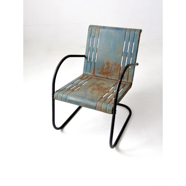 MId-Century Metal Patio Chair For Sale - Image 9 of 11