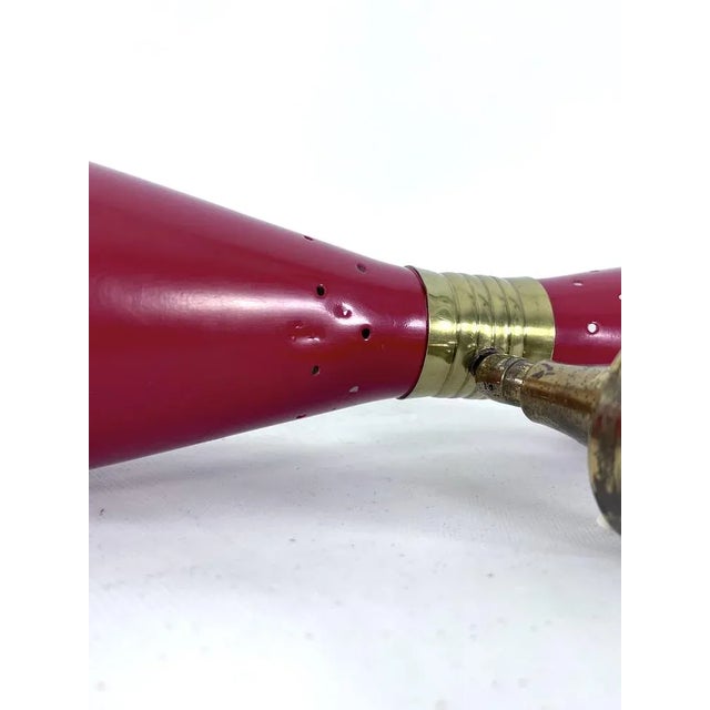 1950s Mid-Century Italian Double Cone Wall Lamp from Stilnovo, 1950s For Sale - Image 5 of 12