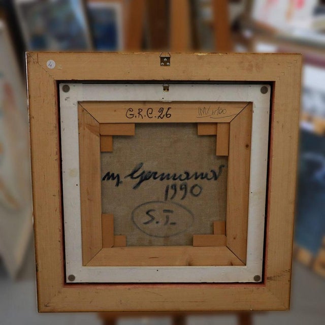 Mimmo Germana, Figurative Composition, Oil on Canvas, Framed For Sale - Image 9 of 18