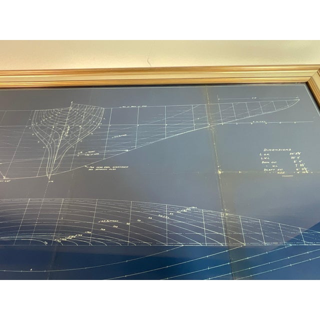 John G. Alden hull lines drawing of the Q class sloop "Tartar." Tartar was built by George Lawley and Son at Neponset,...