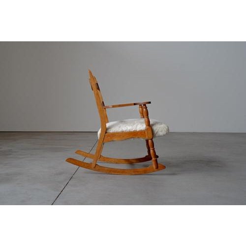 Vintage Danish Rocking Chair by Henning Kjærnulf, 1950s For Sale - Image 5 of 16