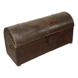 Antique Studded Travel Trunk, 18th-19th Century For Sale