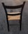 Mid 20th Century Mid 20th Century Antique Murphy Furniture Ebonized Ladder Back With Rush Seat Side Chairs Set of 3 For Sale - Image 5 of 8