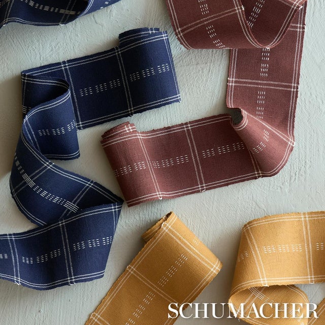 Schumacher Sample - Schumacher Ayan Tape Trim In Terracotta For Sale - Image 4 of 5