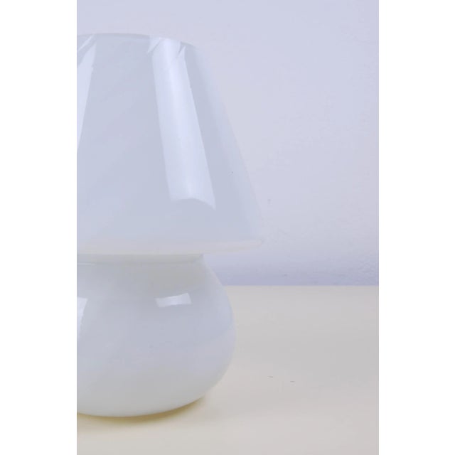 Vintage Glass Mushroom Milk Lamps, Set of 2 For Sale - Image 7 of 11