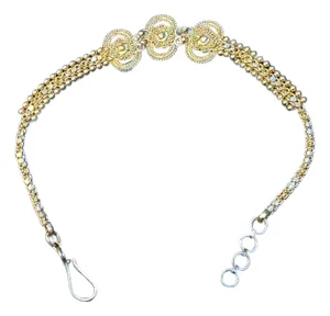 Hand Made 22 Karat Yellow Gold Solid Bracelet, 8.6 Gm, 7 Inch
