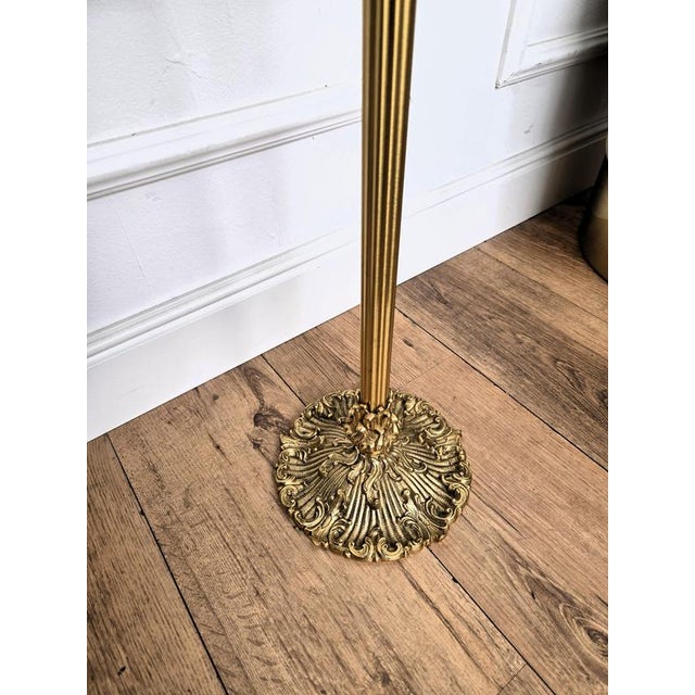1970s Italian Hollywood Regency Golden Brass Towel Rack from Milo Baughman, 1970s For Sale - Image 5 of 8