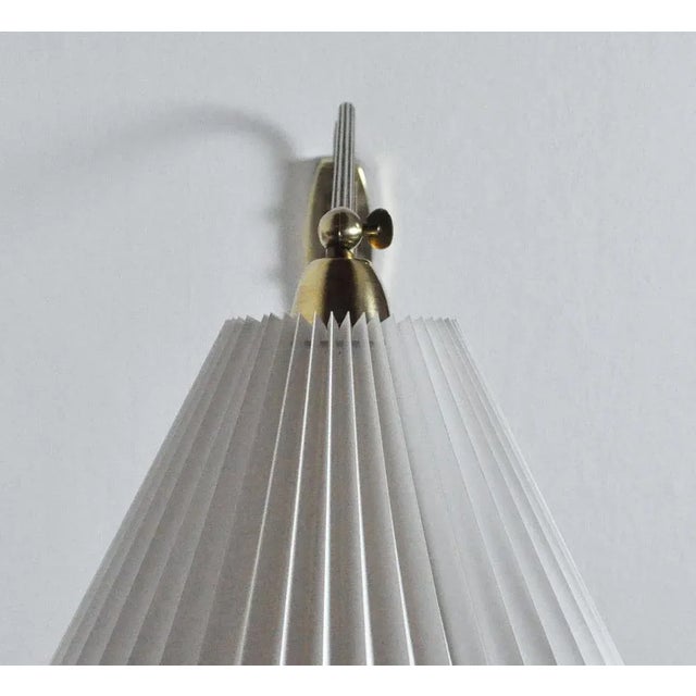 Danish Brass Swing Arm Wall Lamp, 1950s For Sale - Image 5 of 12