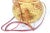 Vintage African Coiled Straw Lidded Two Tone Orange Hand Woven Covered Basket With Straps For Sale - Image 9 of 10