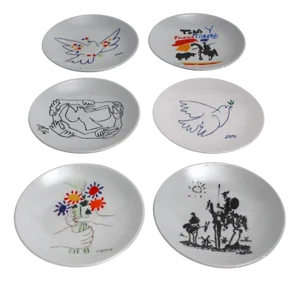 Porcelain Plate with Motifs of Works by Pablo Picasso, 1999