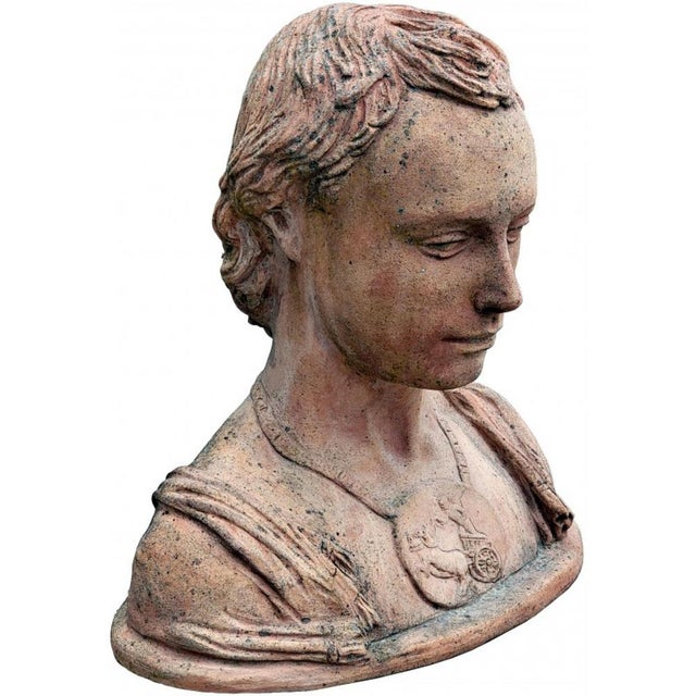 Terracotta Bust of the Son of Gattamelata by Donatello For Sale - Image 5 of 6