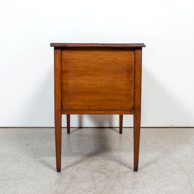 Late 19th Century French Louis XVI Style Walnut Commode Sauteuse With Fruitwood Marquetry For Sale - Image 13 of 14