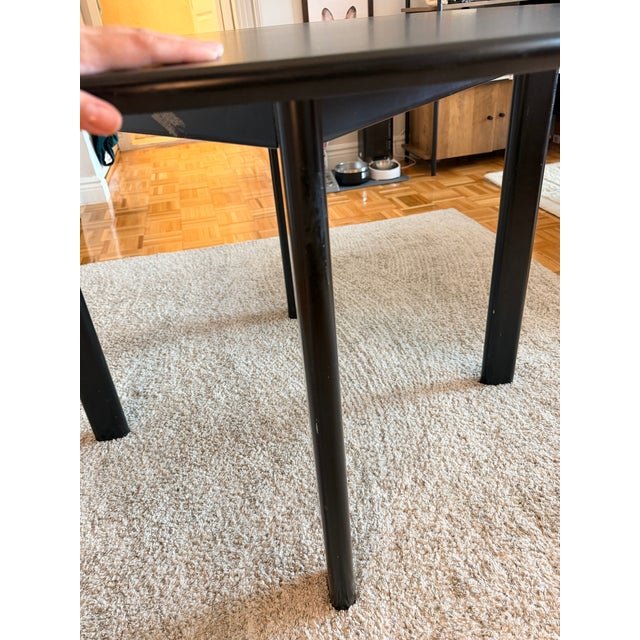1980s Attributed to Joseph D’Urso for Knoll 42" Round Dining / Work Table For Sale - Image 4 of 8