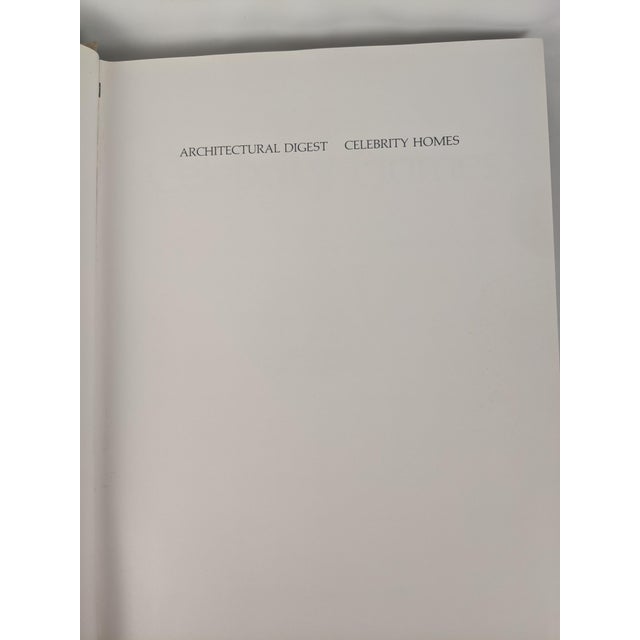 1977 Architectural Digest Celebrity Homes First Edition Hardcover Book – Paige Rense For Sale - Image 4 of 13