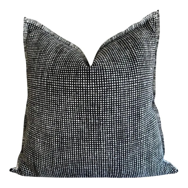 Billy Hand Made Wool Accent Pillow With Insert For Sale