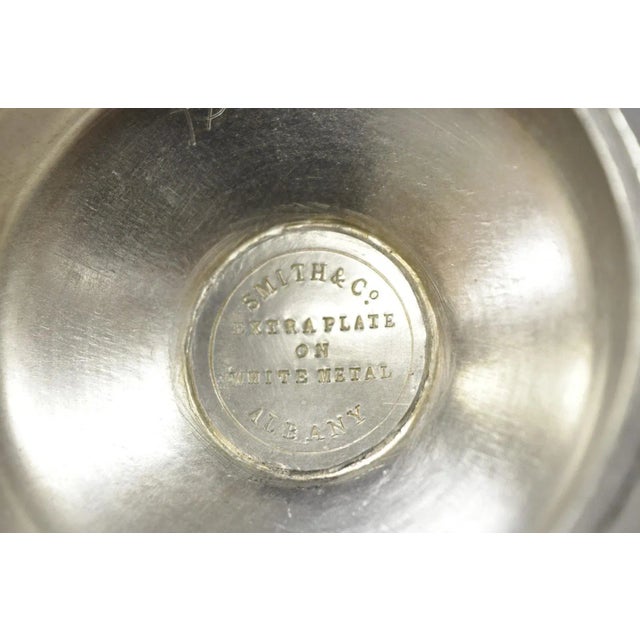 Antique Art Nouveau Rogers Smith Silver Plated Swan Coffee Creamer Small Tea Pot For Sale - Image 10 of 12