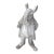 Vintage Cast Iron Anthropomorphic Gentleman Dandy Mouse Garden Statue For Sale
