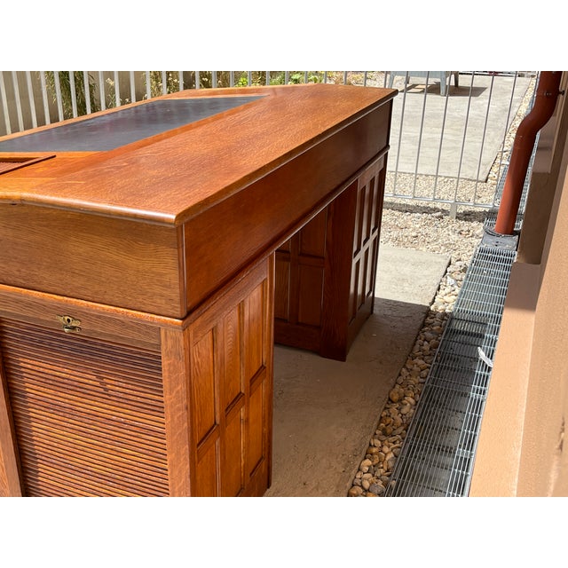 Office Desk in Oak and Veneered, 1890 For Sale - Image 5 of 18