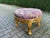 French 1990s French Louis XVI Gold Beech Purple Bench - 1 Pc For Sale - Image 3 of 10