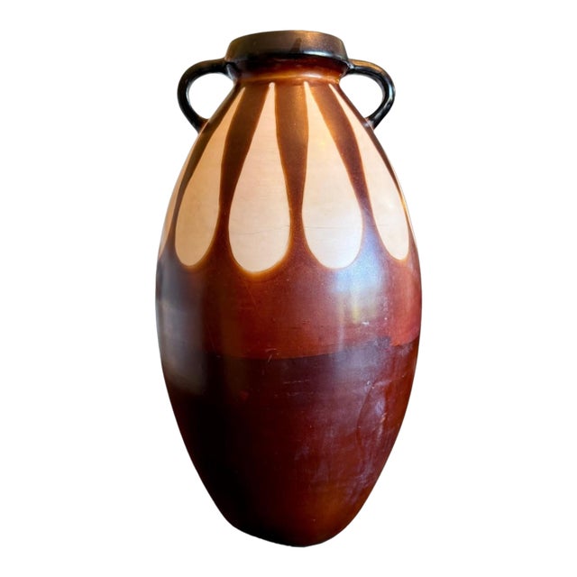 Signed Chulucanas Peru Pottery Vase-Segundo Carmen-Large Studio Ceramic-Floor For Sale
