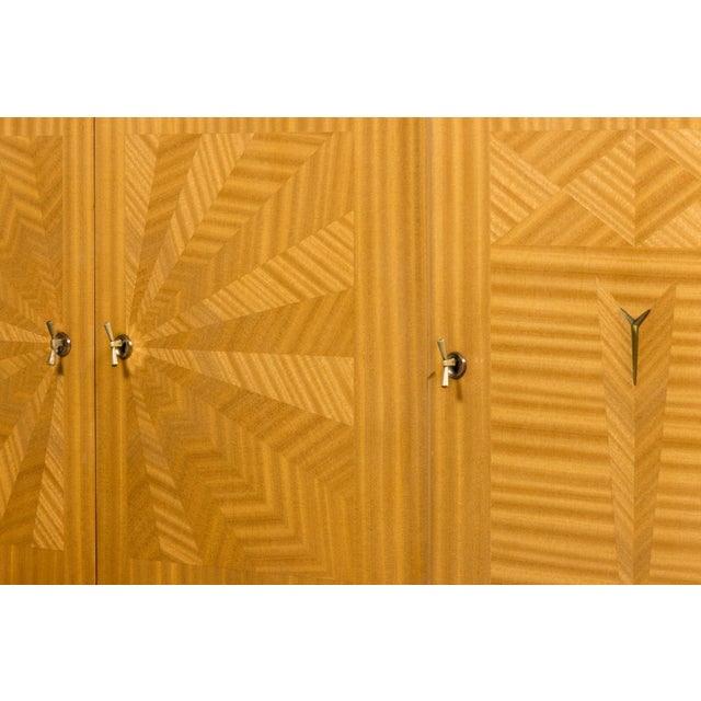 1940s French Art Deco Sycamore Maple Sideboard For Sale - Image 10 of 17