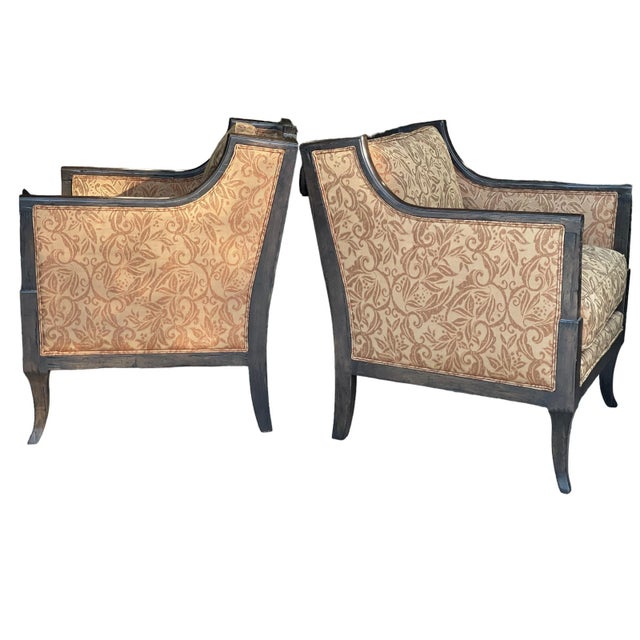Set of Two French Country Style Accent Chairs by Guy Chaddock For Sale In Naples, FL - Image 6 of 12