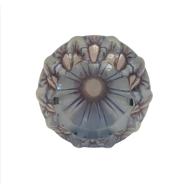 Vintage 1970s Bohemian Czech Double Walled Stretch Glass Vase in Pink/Blue For Sale In Atlanta - Image 6 of 7