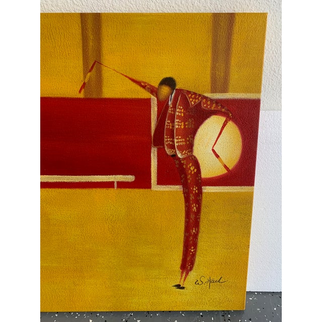 Canvas and artist looks like W. Haul or W. Hail.