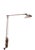 Adjustable desk mount task lamp by Dazor, with two arms, and hood shade. The lamp clamps to a horizontal surface, and will...